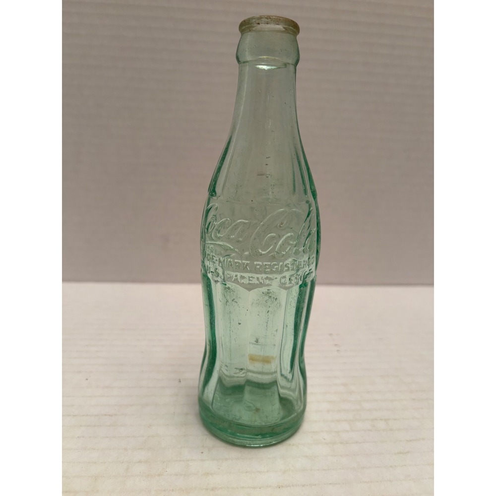Vintage Coca-Cola Glass Bottle 6 oz Tallahassee FLA Green Contour Soda Bottle
